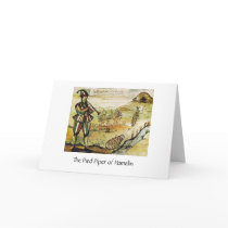 Oldest Image of Pied Piper, Greeting Card
