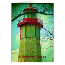 Oldest Light House in Toronto Card