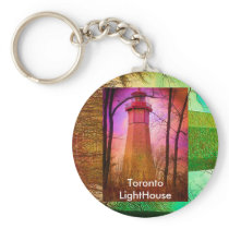 Oldest Light House in Toronto Key Chains