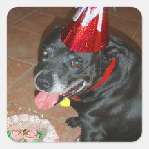 Oldie But Goodie Birthday Dog Stickers