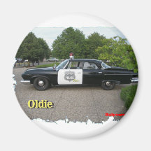 Oldie Police car Fridge Magnets