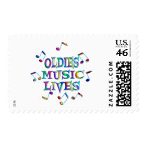 Oldies Music Lives postage by TLArnold6 Oldies Music Lives postage