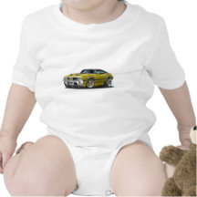 Olds Cutlass 442 Gold Car Tshirt