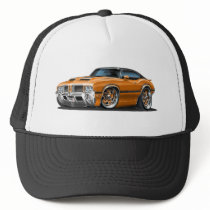 Olds Cutlass 442 Orange Car Hats