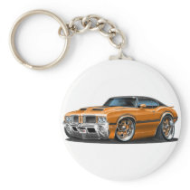 Olds Cutlass 442 Orange Car Key Chains