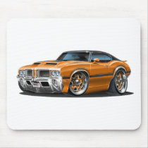 Olds Cutlass 442 Orange Car Mouse Pads