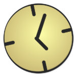 Oldskool Clock Stickers