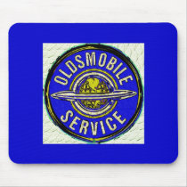 oldsmobile retro sign mouse mats