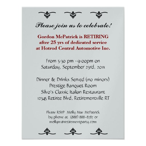 Oldtimer Retirement Party Classic Hotrod Car Custom Invitations