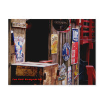 OldWest, Fort Worth Stockyards Bar postcards