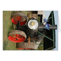Ole' Time Steam Powered Tractor cards by wolfmountainstudio Ole' Time Steam Powered Tractor cards