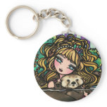 "Oliana's Otter" Fantasy Mermaid Sea Otter Fairy Key Chain
