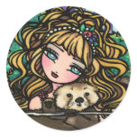 "Oliana's Otter" Fantasy Mermaid Sea Otter Fairy Sticker