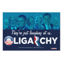 Oligarchy 2012 Customizable Yard Signs yard signs
