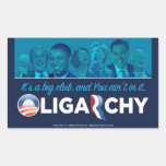 Oligarchy 2012 rectangle sticker