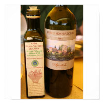 olio d'oliva e vino posters