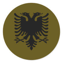Olive Albanian Eagle stickers by joshuaott Olive Albanian Eagle stickers