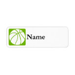 Olive Basketball Custom Return Address Label
