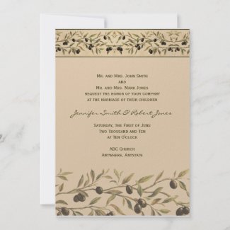 Olive Branch: A Tuscan Touch invitation