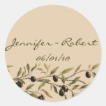 Olive Branch: A Tuscan Touch Round Stickers