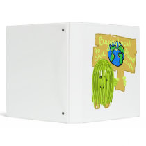 Olive Buying local to save planet earth 3 Ring Binder
