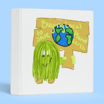 Olive Buying local to save planet earth binders