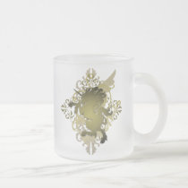 Olive Fantasy Unicorn Frosted Monogram Mug