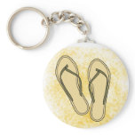 Olive Flip Flop Keychain
