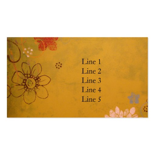 Olive Flowers Business Card