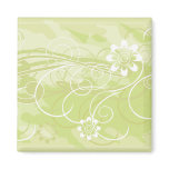 olive flowers magnet