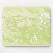 olive flowers mousepads