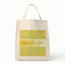Olive & Gold Damask Wedding Bag