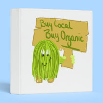 Olive Greeen Buy local Buy Organic binders