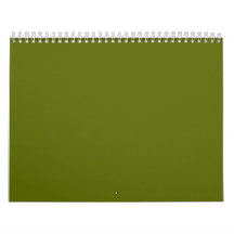 Olive Green Backgrounds on a Calendar