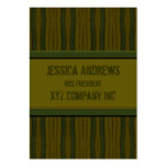 Olive Green distressed  lines business cards