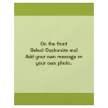 Olive green flyer design