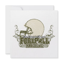 Olive Green Football Hardcore T-shirts and Gifts Invitation