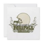 Olive Green Football Hardcore T-shirts and Gifts Invitation