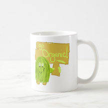 Olive Green Go Organic Coffee Mugs