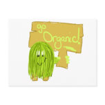Olive Green Go Organic Post Cards