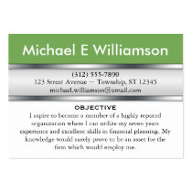 Olive Green Header RESUME Business Cards business cards