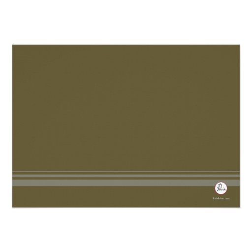 Olive Green Invitation