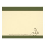 Olive Green Morning Without Coffee Cup Note Cards invitations