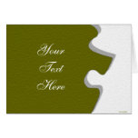 Olive Green Sandstone Puzzle Card