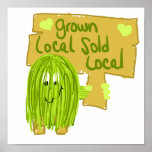 Olive grown local sold local posters