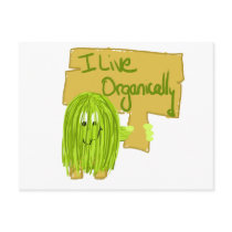 Olive I Live Organically Post Cards