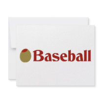 Olive (I Love) Baseball invitations by OliveShop Olive (I Love) Baseball invitations