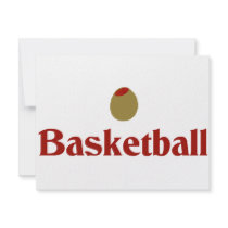 Olive (I Love) Basketball invitations by OliveShop Olive (I Love) Basketball invitations