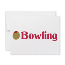 Olive (I Love) Bowling invitations by OliveShop Olive (I Love) Bowling invitations