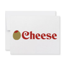 Olive (I Love) Cheese Custom Announcements
